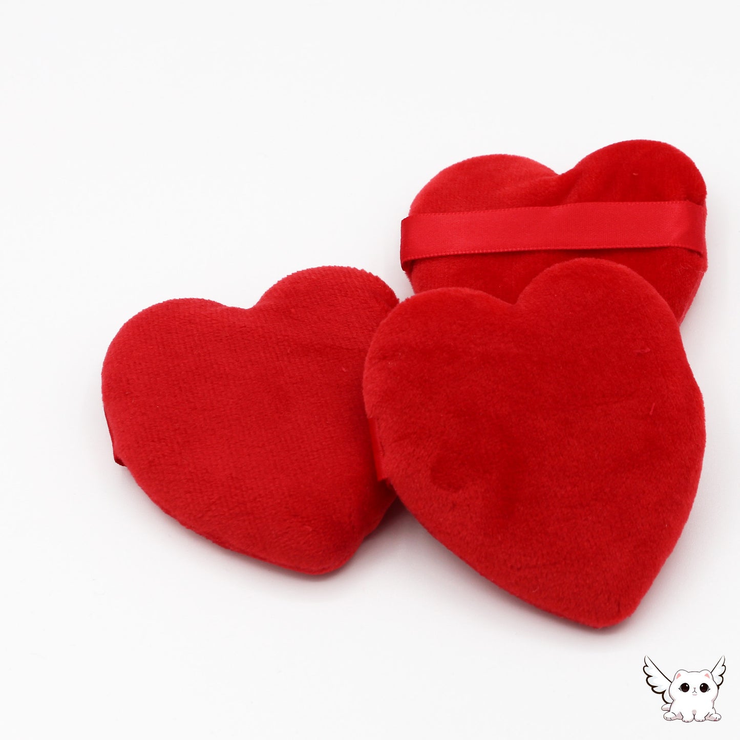 BEAUTY - RED HEART POWDER PUFFS