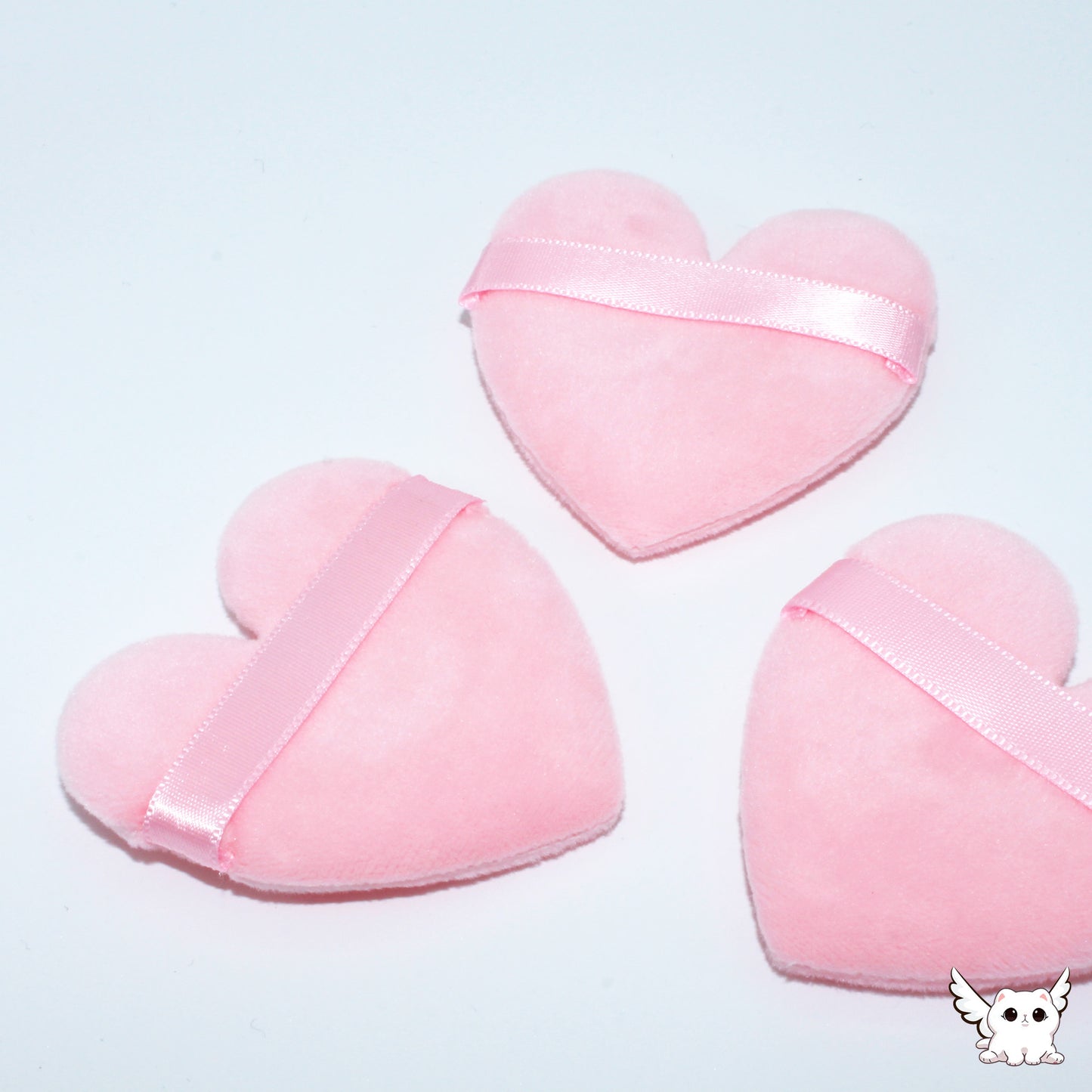 BEAUTY - PINK HEART POWDER PUFFS
