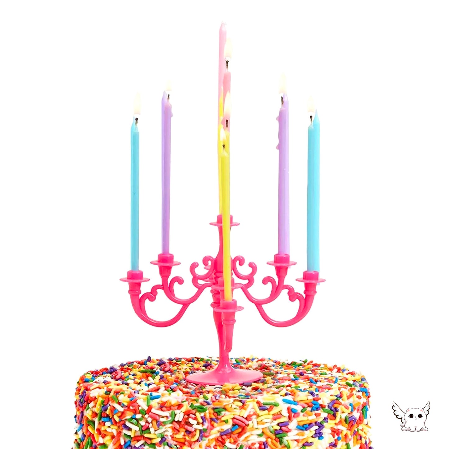 HOME - BIRTHDAY PINK CANDLEABRA